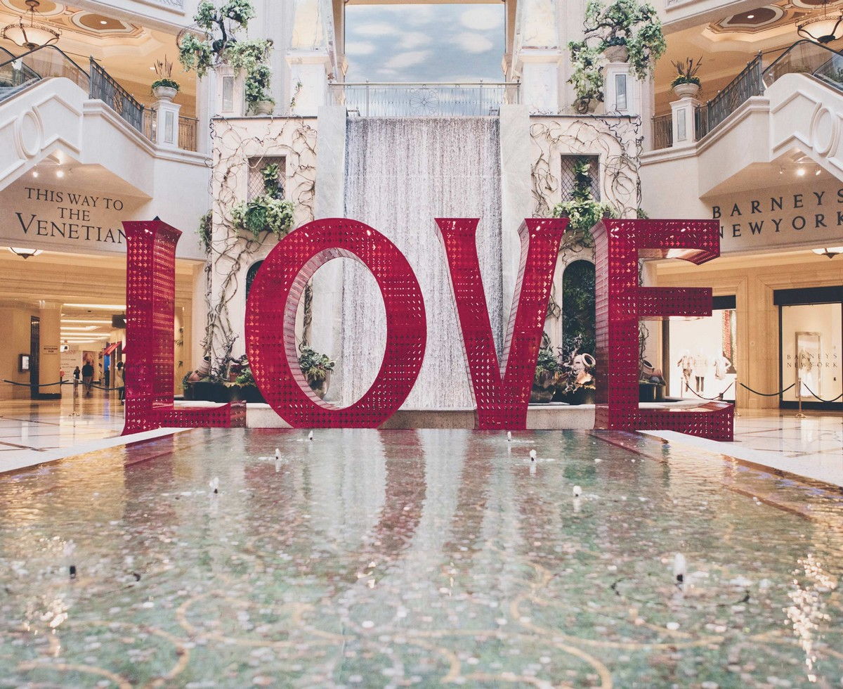 The Venetian Las Vegas Love Art Installation