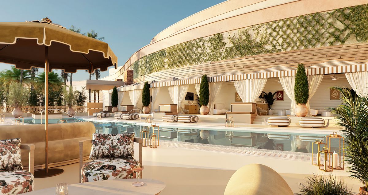 Adults-only Pool Lounge at Red Rock Resort Las Vegas